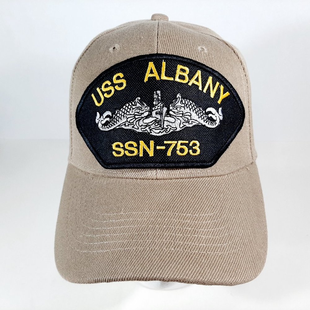 USS Albany SSN-753 Baseball Cap Hat Submarine Serv